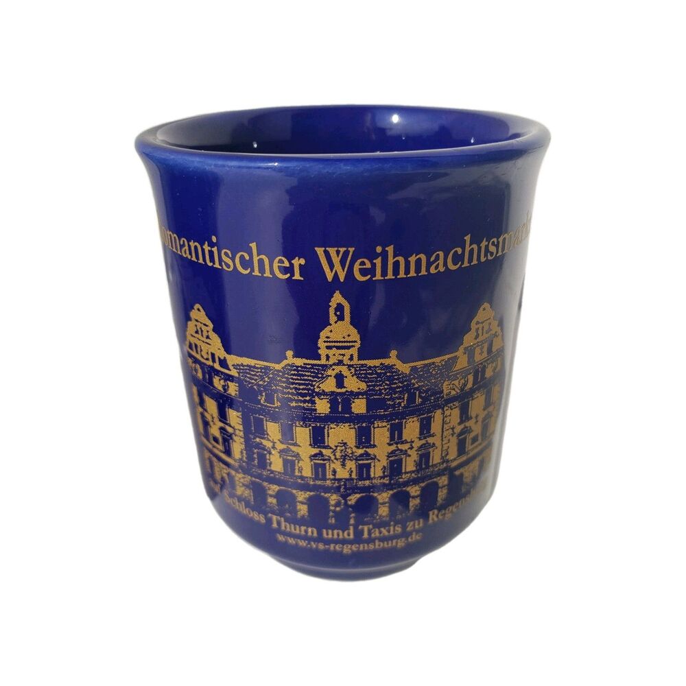 Weihnachtsmarkt Christmas Market Germany Lot Of 3 Coffee Mug Cup Green Blue EUC - Picture 7 of 15